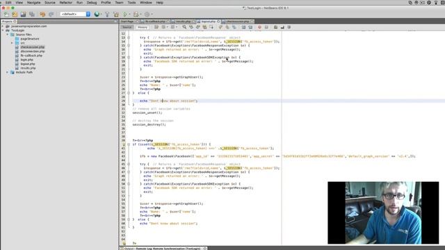 Facebook OAuth with PHP website - Session Management (Part 3) смотреть онлайн