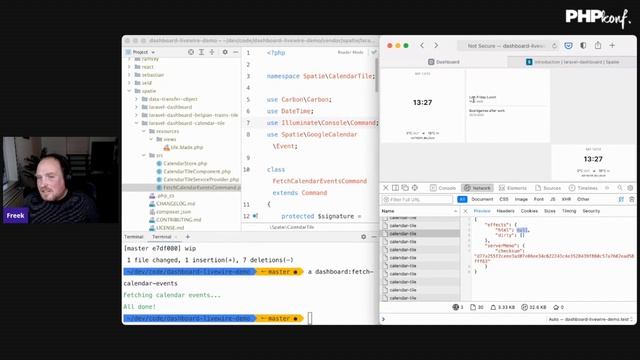 PHPKonf 2020 - Freek Van der Herten: Building a Realtime Dashboard Powered by Laravel and Livewire смотреть онлайн