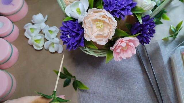 Набор силиконовых форм Букет с георгином и магнолией. Составляем букет. Заливаем мыло в формы смотреть онлайн