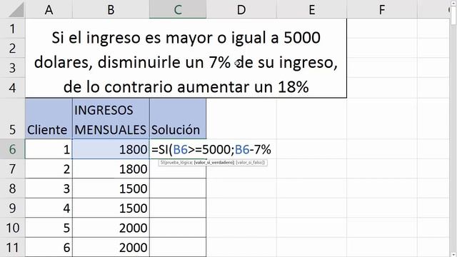 Si la celda es mayor o igual a ... en Excel - Función SI - Si se cumple la condición en excel смотреть онлайн