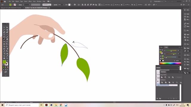 Как нарисовать персонажа в Иллюстраторе. How to draw a character in an Illustrator. смотреть онлайн