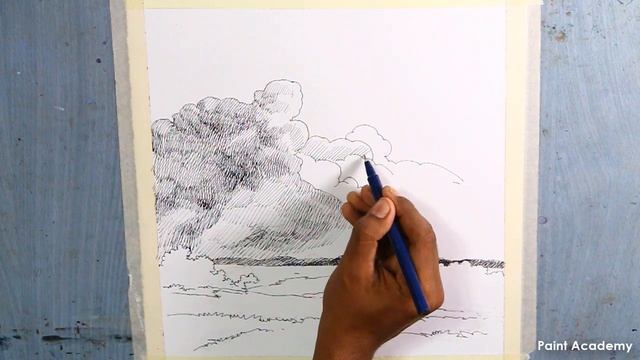 Pen and Ink Drawing : Landscape | Learn How to give strokes смотреть онлайн