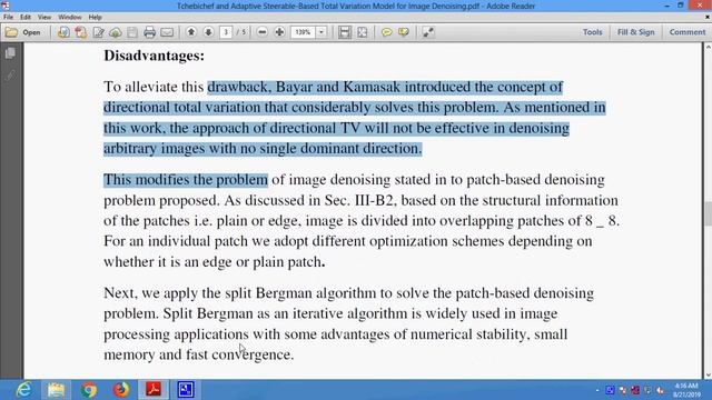 Tchebichef and Adaptive Steerable Based Total Variation Model for Image Denoising смотреть онлайн
