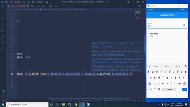 Search/Filter ListView in Flutter using GetX || Flutter || GetX смотреть онлайн