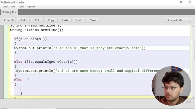 String in java icse class 10 | if, else if, else programming | equals and equalsIgnoreCase java смотреть онлайн