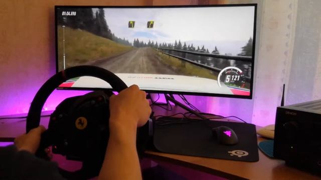 DiRT Rally 2.0 на руле T300 Ferrari Alcantara Edition смотреть онлайн