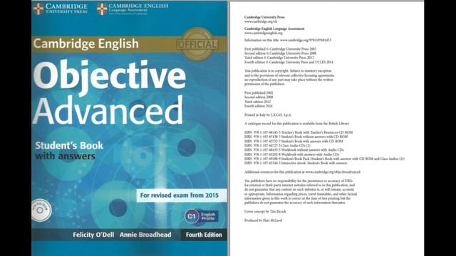 Objective advanced. CAE. Student's Book. CD1 смотреть онлайн