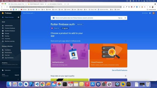 Flutter - Firebase Authentication - 01 (instalar y configurar firebase core) смотреть онлайн