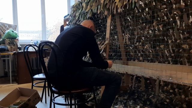 Плетение маскировочной сетки - СПб смотреть онлайн