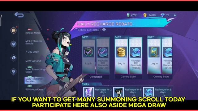 FREE DRAWS PSIONIC ORACLE! GET 30X TOTAL SCROLL DRAWS | GET FREE EPIC SKIN IN MOBILE LEGENDS смотреть онлайн