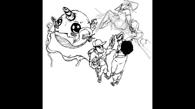 1 YEAR OF ART: DAY 44 Black and White Ink Drawing with NARWHALE - Procreate Speed Art смотреть онлайн