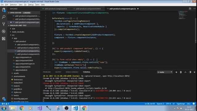 Testing Angular 4 Reactive Forms смотреть онлайн