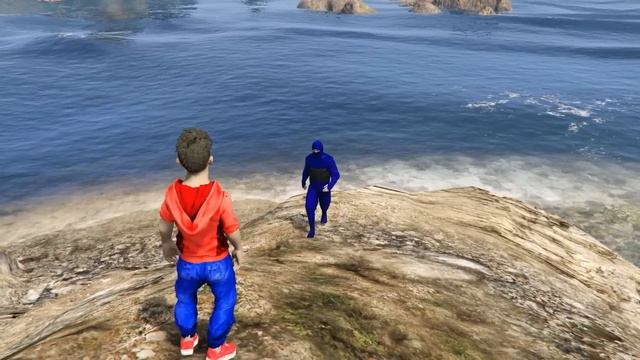Joining NINJA SCHOOL As a KID in GTA 5 смотреть онлайн
