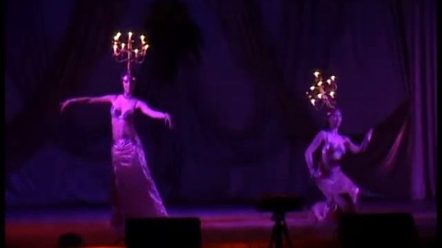 Танец с кандилябром, дуэт - Школа восточных танцев "Алим'а", Тирасполь смотреть онлайн