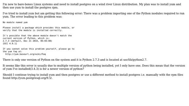 Unix & Linux: What's the fastest way to install Postgresql on Wind River 7.0? смотреть онлайн