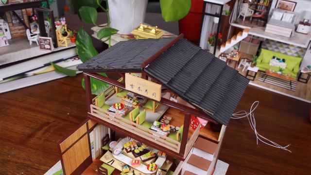 Spilay DIY Dollhouse Miniature | Gibbon Sushi M2011
