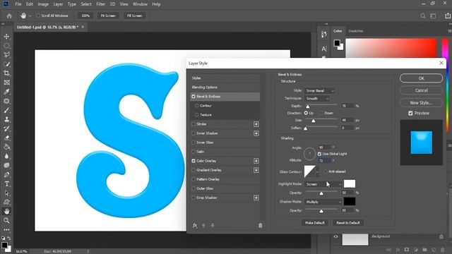 Advanced Layer Style & Blanding Options Adobe Photoshop CC For Beginners Tutorial#23 смотреть онлайн