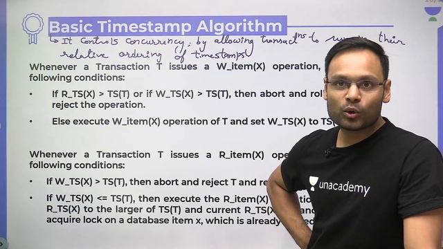 DBMS | Lecture - 34 | Timestamp Based Algorithm | Computer Science | Vishvadeep Gothi смотреть онлайн