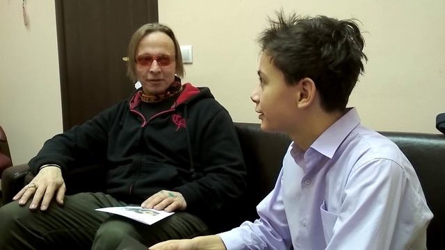 Иван Охлобыстин и юный репортер