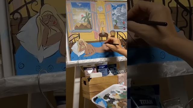 ЭТО ФУТУРИЗМ? #испания #аликанте #футуризм #карикатуризм #картина #Художник смотреть онлайн