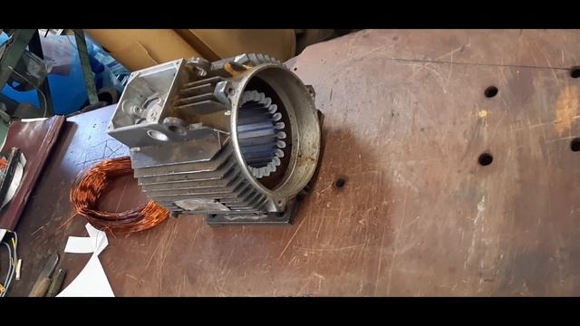 The process of rewinding the electric motor/ Процесс перемотки электродвигателя смотреть онлайн
