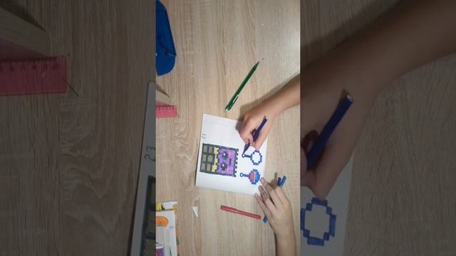 Как нарисовать скрепыша пепси по клеточкам