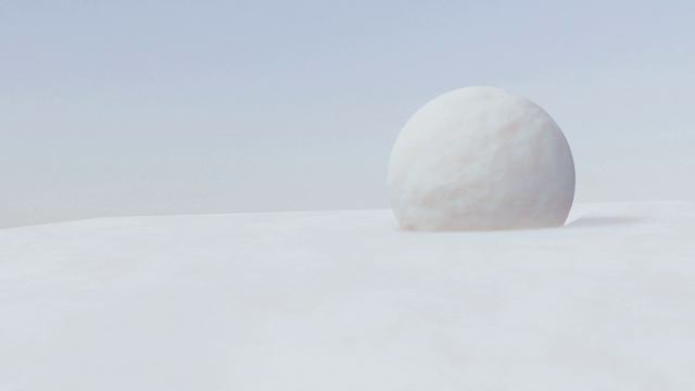 Snowball rolling downhill 4K смотреть онлайн