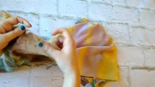 Батик. Шелковый шарф «Камни» / Batik silk scarf «stones» смотреть онлайн