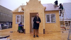 Фасадные панели "Доломит" - монтаж за 4 дня.