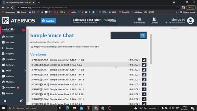 COMO TENER Y CONFIGURAR EL CHAT DE VOZ POR PROXIMIDAD EN MINECRAFT 1.16.5 | ATERNOS - FORGE смотреть онлайн