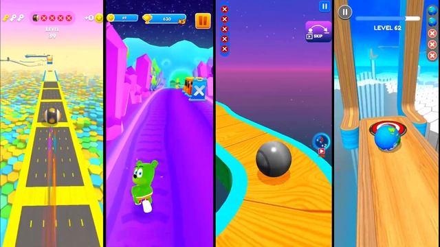 Action Balls vs Gummy run vs Sky Rolling Ball vs Going Balls block2 смотреть онлайн