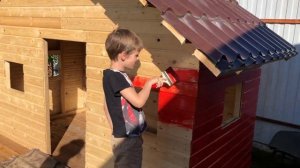 Детский домик своими руками. Строим игровой домик для детей