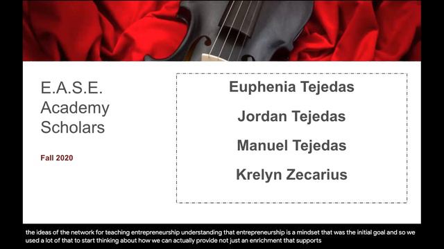 Fall 2020 WJDC EASE Scholar Presentations смотреть онлайн