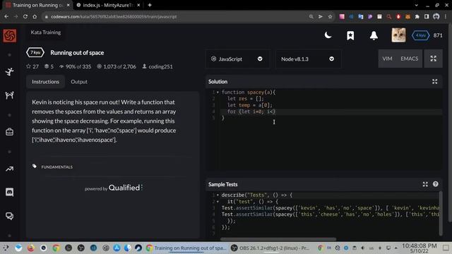 Codewars Running out of space смотреть онлайн