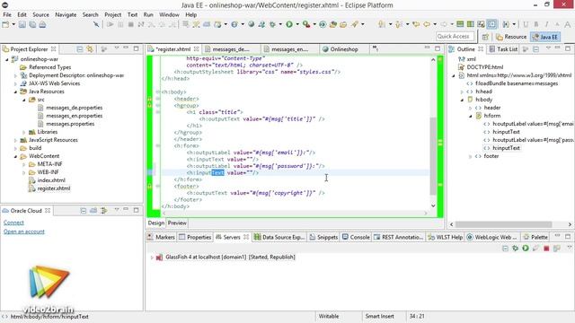 Onlineshop mit Java EE und Oracle DB Tutorial: Ein Registrierungsformular erzeugen |video2brain.com смотреть онлайн