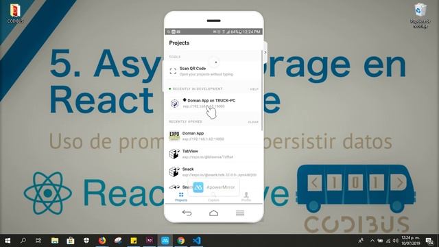 Webinario 5. Intro uso de Async Storage | Codibus смотреть онлайн