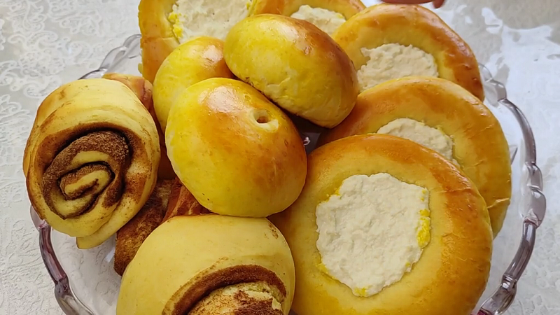 ВОЗДУШНЫЕ булочки. ВСЕГДА удачное тесто. смотреть онлайн