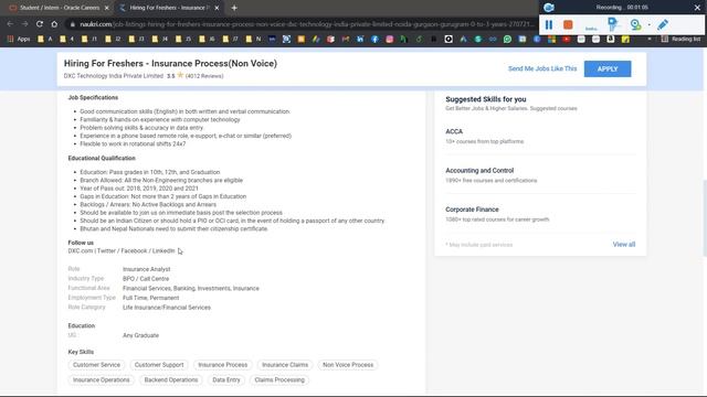 ?Oracle and DXC Technology Off-Campus Recruitment 2021|Oracle & DXC Exam Pattern & Selection Proces смотреть онлайн