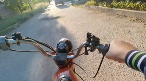 Покатушки по на мопеде Карпаты по поселку #1