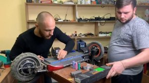 Увеличенный аккумулятор на Kugoo M4 (PRO) 38.4 а/ч