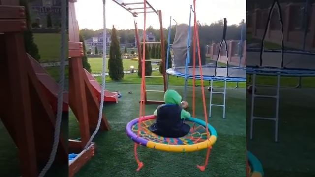 Качели гнездо ХИТ 100 см разноцветное смотреть онлайн