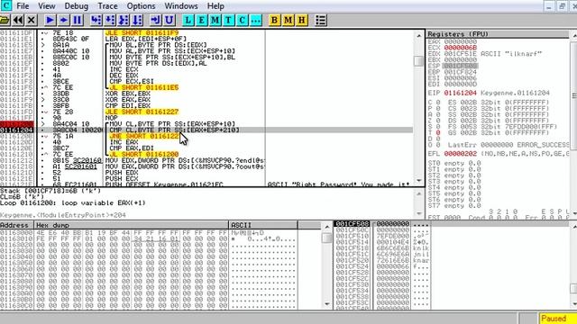 How to Crack a program using OllyDbg 1 смотреть онлайн