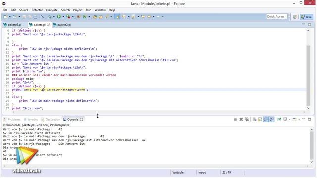 Effektive Programmierung mit Perl Tutorial: Pakete deklarieren und verwenden |video2brain.com смотреть онлайн