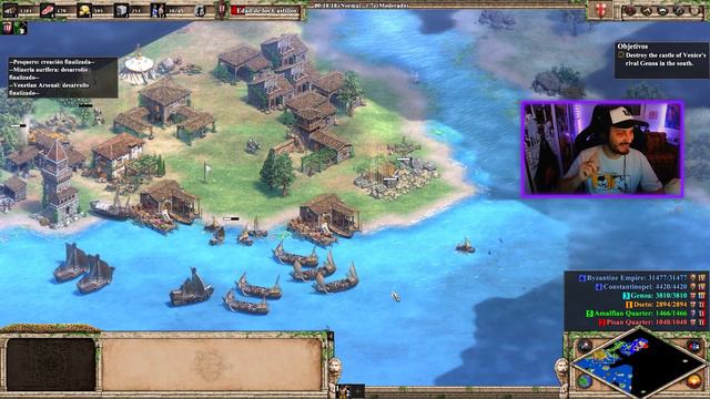 UN BARCO HUNDIÉNDOSE | Age Of Empires II | DANDOLO #1 | Campañas de la comunidad смотреть онлайн