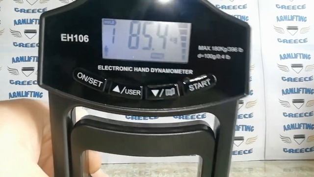 Digital Dynamometer EH106 Test with Right Hand 77,2kg and Left Hand 85,4kg смотреть онлайн