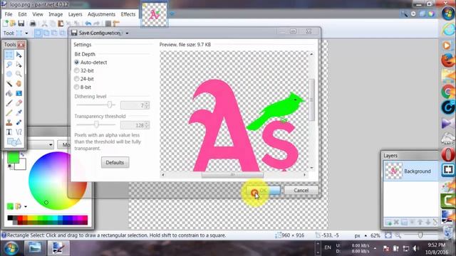 How to Make Transparent Background in Paint.Net смотреть онлайн
