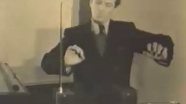 Leon Theremin Playing His Own Instrument