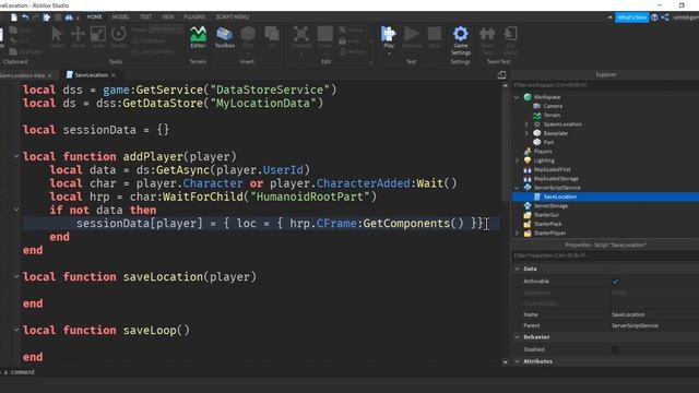 Save Player Location Between Game Sessions In Roblox смотреть онлайн