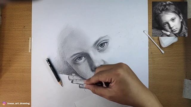 Realistic Portrait Drawing Just a 2B Pencil смотреть онлайн