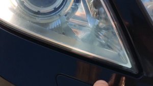 Очистка фары Mercedes w212  изнутри без распила